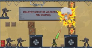 Molotov attack